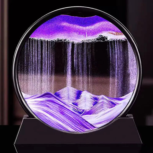 3D-Sandkunstbild mit Bewegung